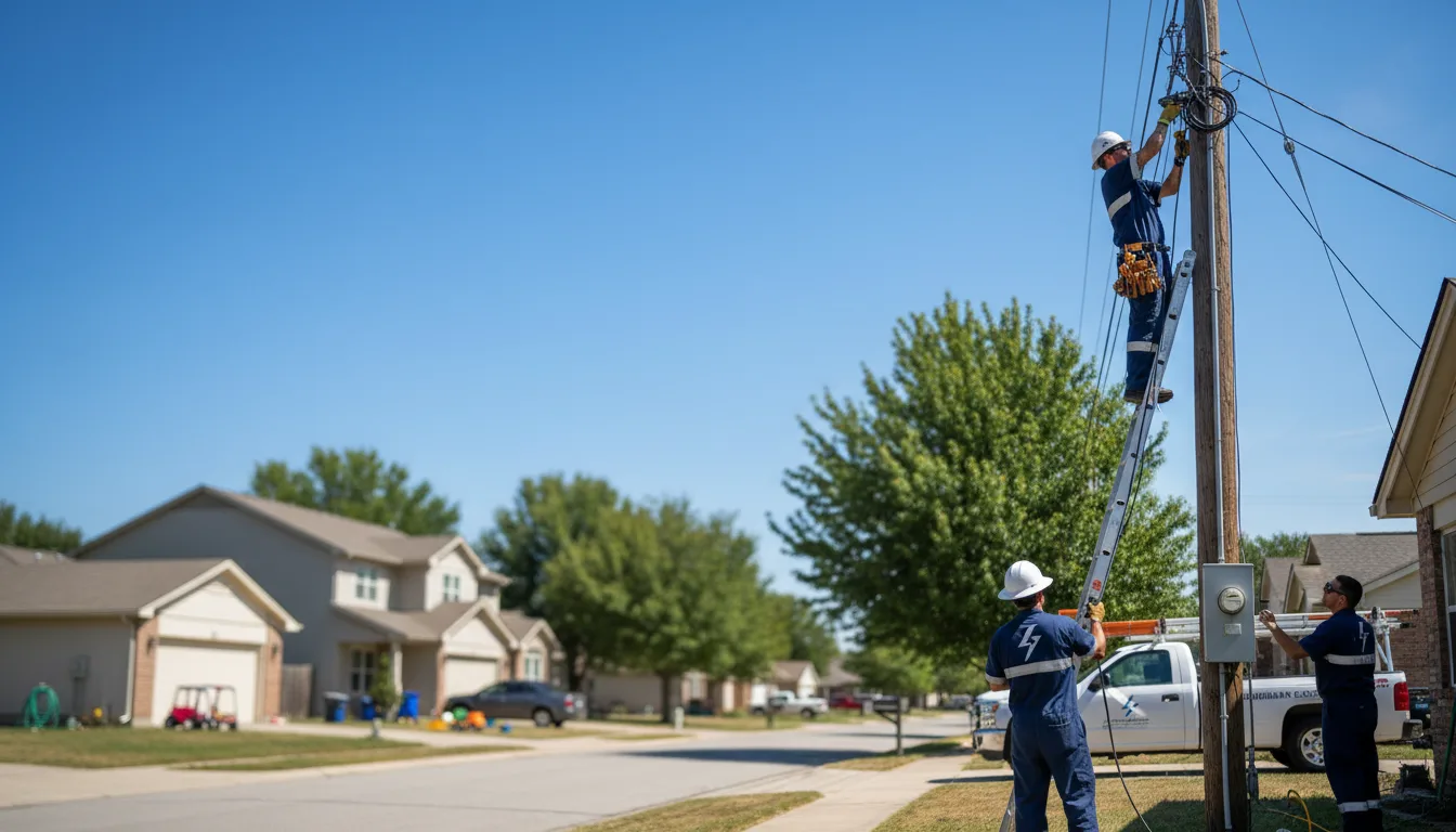 Residential electrician providing installation services in Lupton, AZ